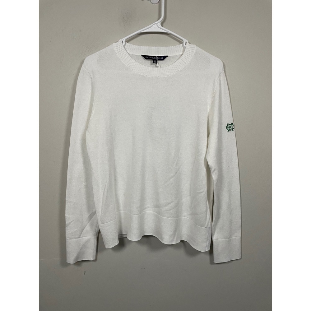 Duffield Lane Heirloom Cotton Lightweight CrewNeck Sweater Kent Country Club